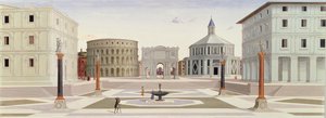 理想都市、1480年頃 作： Fra Carnevale